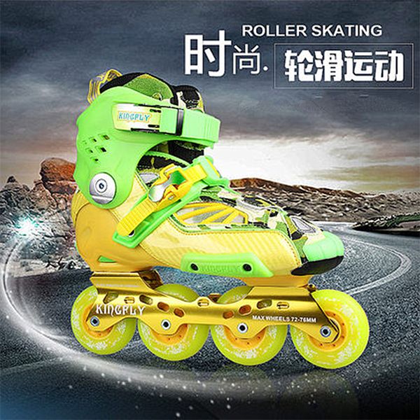 

camouflage soft-faced fancy brake roller skates in-line flat flat shoes men and women skates chameleon
