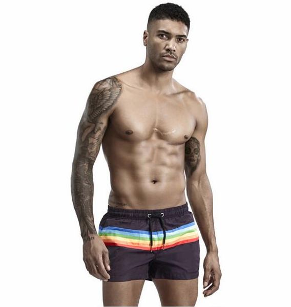 

2020 new summer beach shorts men swimwear vacation board surfing swimming trunk boxer pool man swimsuits spa bathing suits, White;black