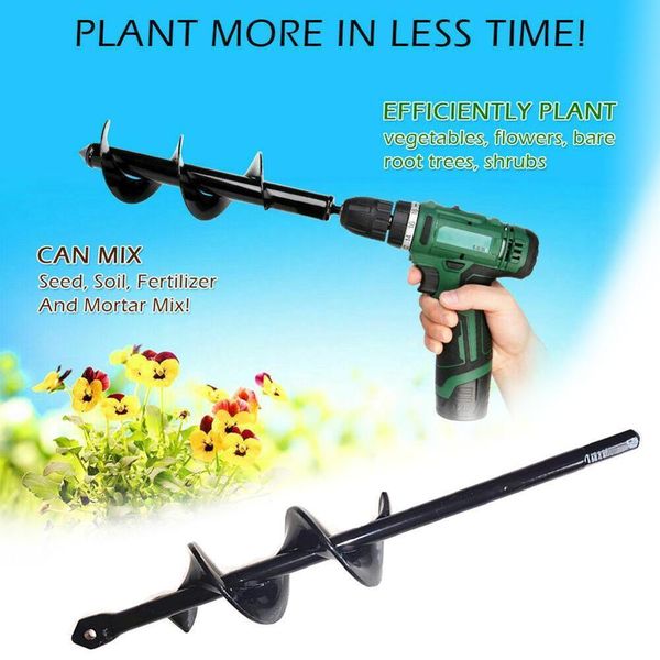 

spiral drill bit heads for digging holes garden auger spiral bit hand drill electric drill ground bit irrigating planting