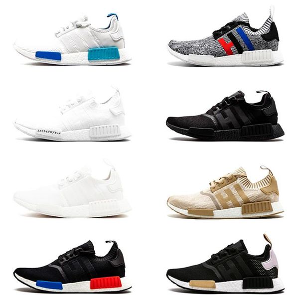 

2020 fashion top quality nmd runner r1 primeknit тройной черный белый nmd повседневная обувь для oreo nmd кроссовки спортивные туфли дизайне