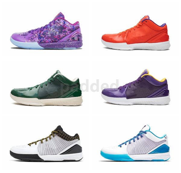 

2019 zoom kobe iv 4 undefeated protro zk4 prelude lakers draft day carpe diem del sol basketball shoes mens trainers 4s sport sneakers, White;red