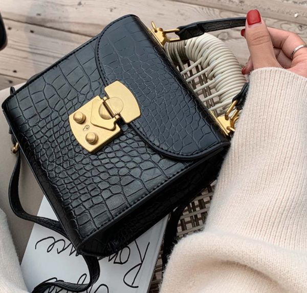 

fiery mini камень шаблон pu кожа crossbody сумки для женщин замок конструктора плеча сумку женщина путешествия сумки