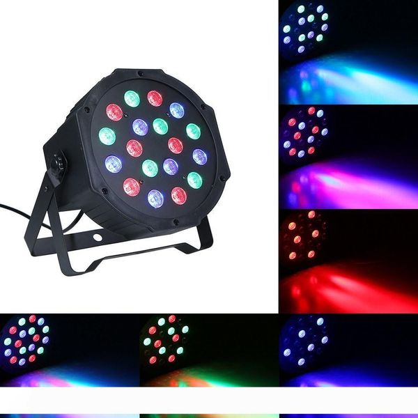 

LED Stage Par Light Auto Sound Activated Effects Lights Lamp RGB DMX Lighting for Home Party KTV DJ Disco Club Christmas