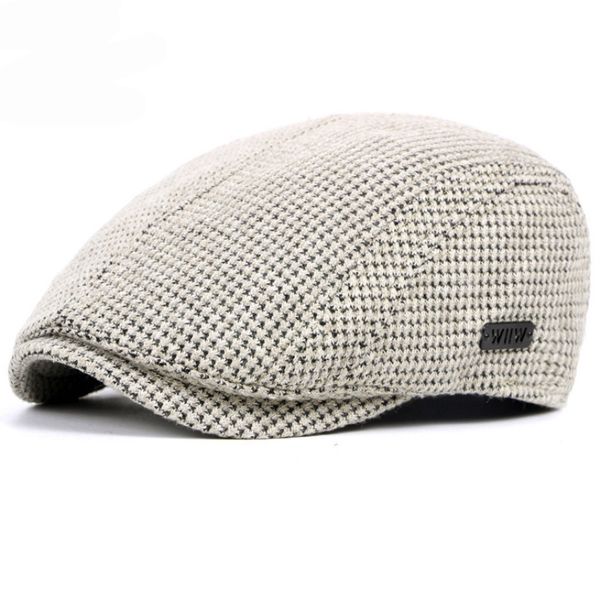 

ht1327 black beige coffee grey cabbie gastby flat ivy cap warm knitted autumn winter mens hats british western style beret caps, Blue;gray