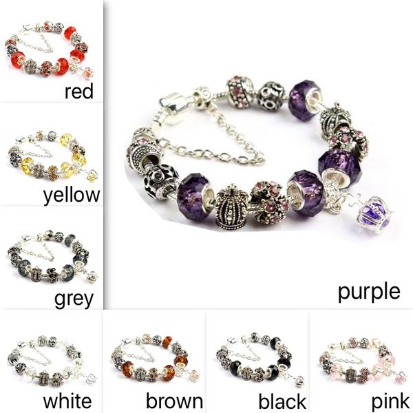 SAME DAY ** FREE ** POSTAGE BULLDOG HANDMADE CHARM BRACELET /& GIFT BAG