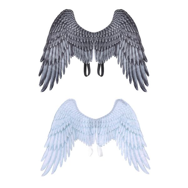 

halloween decoration non-woven fabric 3d angel wings halloween theme party cosplay costume accessories for adults