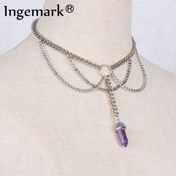 

new silver color chain quartz necklaces pendant necklace chain crystal necklace women jewelry accessories valentin day gift