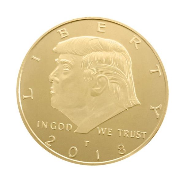 

Памятная монета президента США 4CM 2 дизайна Дональд Трамп Сувенирные монеты EDC Craft