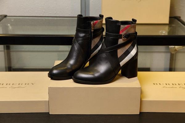 

2019 fashion classic round head simple mid-calf women boots leather ladies low heels walking feminina jasmine11, Black