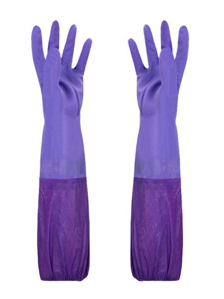 purple washing up gloves