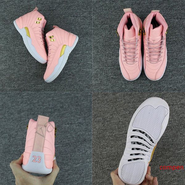 

luxury 12 fiba 12s lemonade xii pink women girl gs basketball shoes ritro sports shoe sneakers chaussures valentines day trainer zapato7f1c#