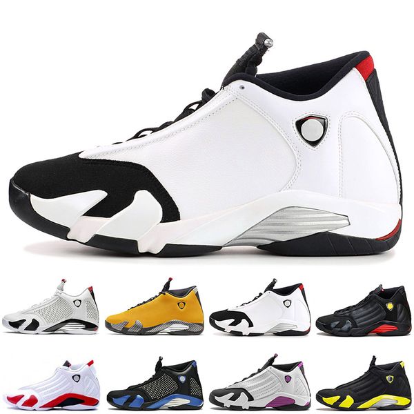 

14 14s Black Toe Last Shot mens Basketball shoes 14s Red Suede Candy Cane DMP Black Yellow Men Sport Designer Sneakers Trainers size 40-47