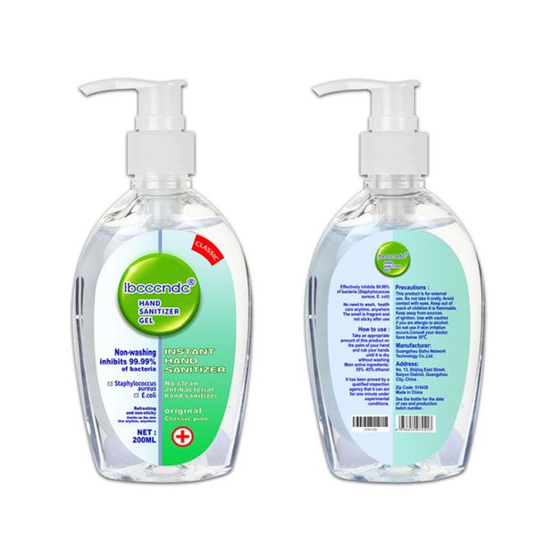 

moisturizing hand sanitizer disposable no clean alcohol hand wash gel hand sanitizer gel antiseptic handgel in stock 200ml, Silver