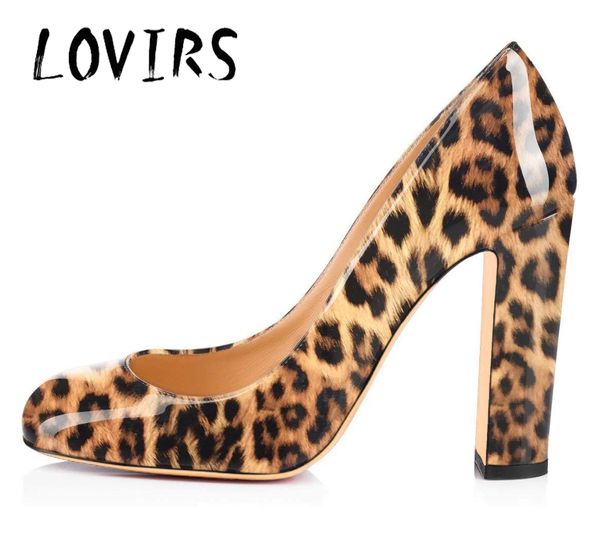 

lovirs women concise mature round and closed toe chunky square heel shallow slip on pumps for office lady, Black;white