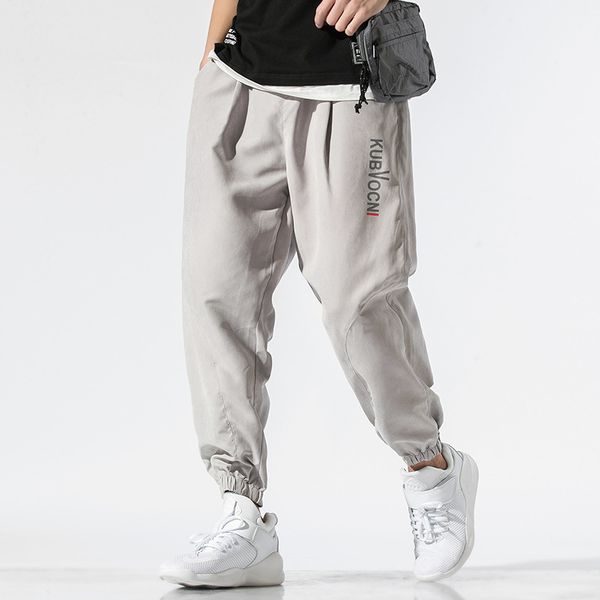 

japanese streetwear spring autumn pants men drawstring pencil pants plus size m-4xl hip hop casual trousers men pantalon hombre, Black