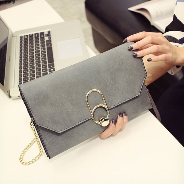 

2020 новый повседневный клатч искусственная кожа клатчи полиэстер мода женщины твердые мягкие crossbody сумки женщины цепи сумка