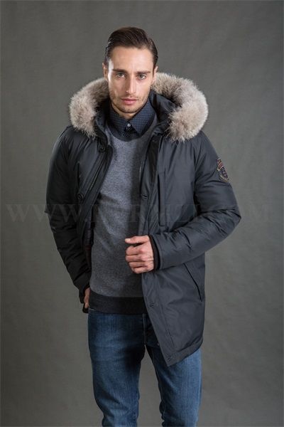 

hermzi 2018 new men down coat winter parka fashion winter down jacket long coat thicken 80% duck raccoon fur kurtka warm, Black