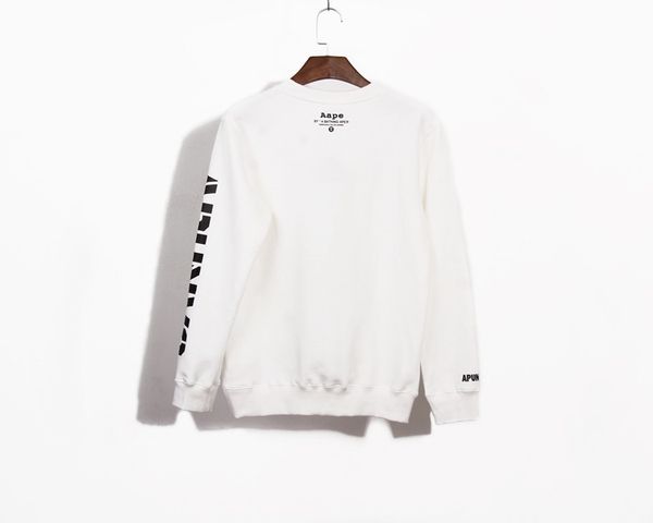 

европа и америка мужчины и женщины осень-зима одежда камуфляж шаблон рукава литерных печать плюс velvet пуловер hoody, Black