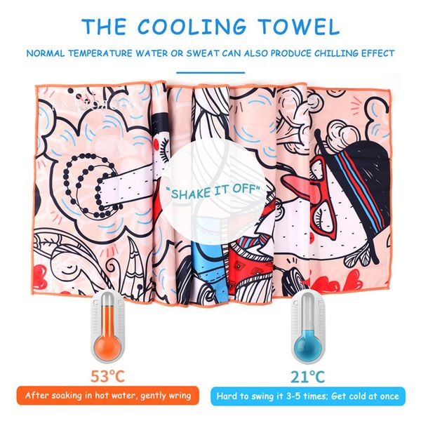 

cold swimming towels woman cooling clothes jogging endurance run gym portable chilly cool clothing microfiber sport towel