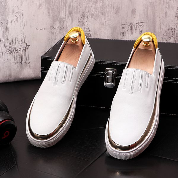 

new arrival men's casual shoes young men hip-hop flats men height increasing shoes sapato social masculino, Black