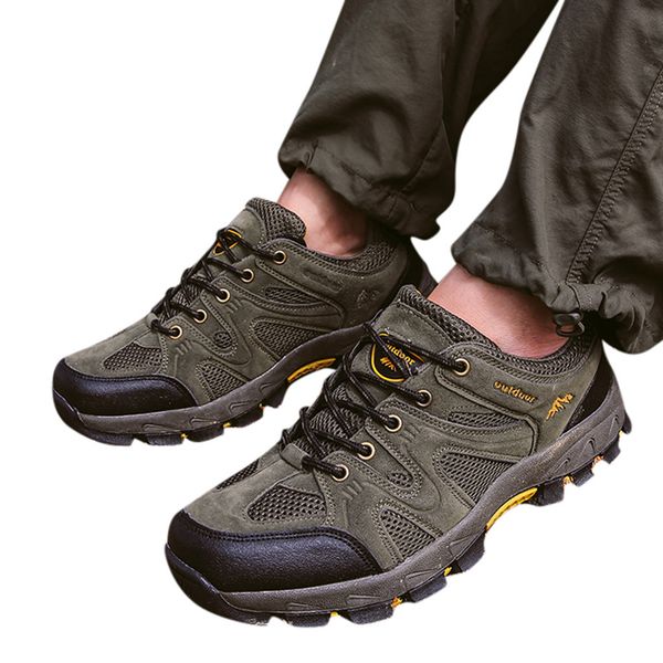

new sports shoes men mountain hiking boots non-slip wear-resisting and absorption cross country walking outdoor shoes #n