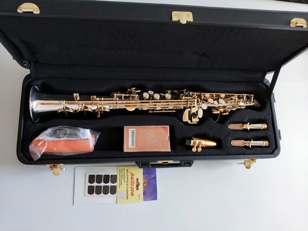 

japan yanagisawa w-037b flat soprano saxophone musical instruments sax brass silver-plated with case professional202p