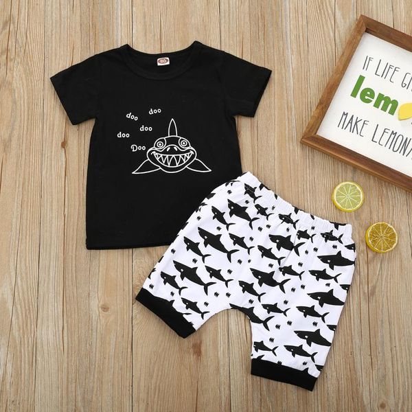 

2020 летний мальчиков наборы cartoon printed топ и шорты дети досуг наборы, White