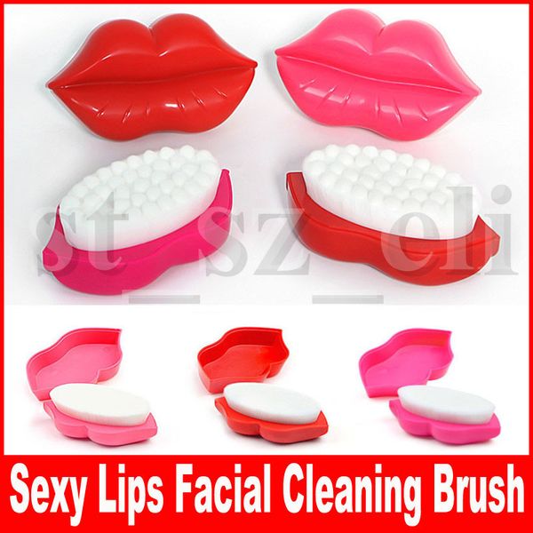 

lips shape washing brushes bath brush skin clean face care massage brush facial cleaning multi-purpose lip shape brushes