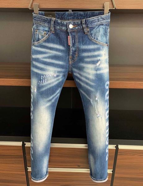 

2020ss european and american men make old jeans slim version motorcycle motorcycle denim, men fashion designer men casual jeans cg, Blue