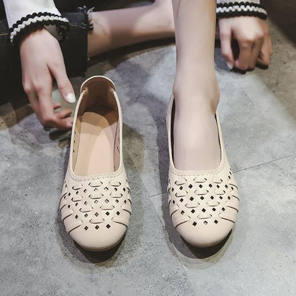 

fashion summer solid color soft sole shoes non-slip hollow shoes tie slippers baotou flat heel sets semi slippers#s, Black
