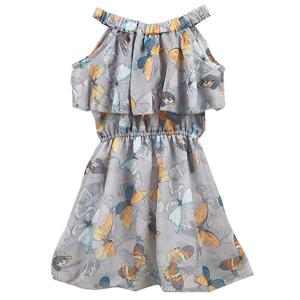 

flower girl dresses 2020 summer chiffon kids dresses floral children clothing princess party dress for girls clothes vestidos, Red;yellow