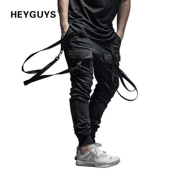 

Heyguys 2018 New Dry Men 'S Pants Pocket Full Length Men Hiphop Joggers Pants Plus Size Trousers Men Belt Women Streetwear