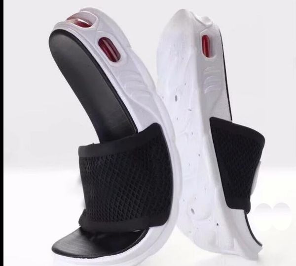 

wholesale new rubber slide sandal slippers white design men with classic summer flip flops size 40-44 #nk56, Black