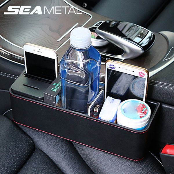 

car seat organizer crevice storage box cup drink holder auto gap pocket stowing tidying for phone card coin interior accessories