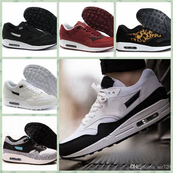 

nam1aa 2018 new parra x max1 white pure platinum running shoes for men women air1 dutch countryside at3057-100 athletic sport sneakers40-45