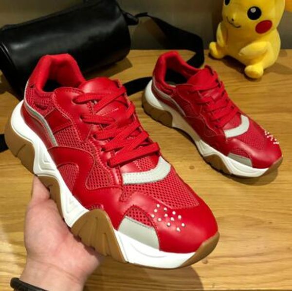 

new chain reaction luxury mens designer shoes black white men basketball platform flat shoe kanye vintage star sneakers italy medusa trainer