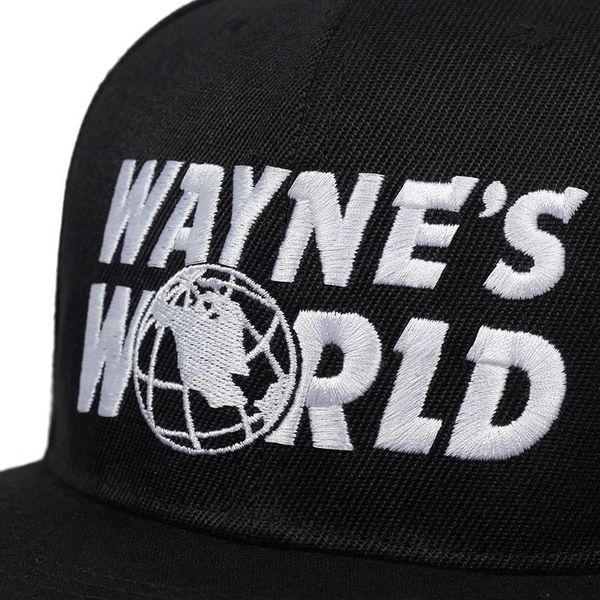 

fashion-wayne's world hat costume waynes world baseball caps earth hats embroidered trucker dad hat cap, Blue;gray