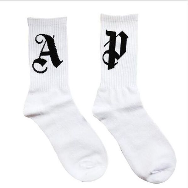 

2012 новый Палм-Angel SOCK PA High Street Fashion Комфорт хлопок мужчины и женщины пара Белый Трубные чулки Свободный размер Носки 2pairs / 4шт