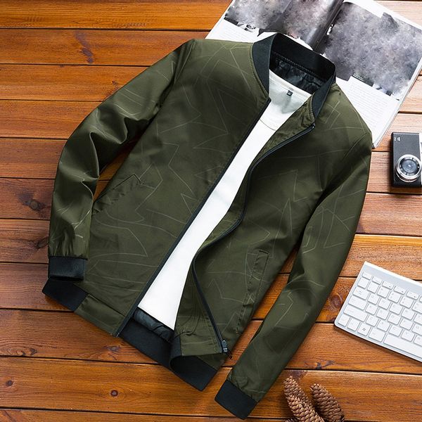

jacket men autumn winter bomber jacket casual solid color zipper outwear coat men's sweatshirt jaqueta masculino, Black;brown