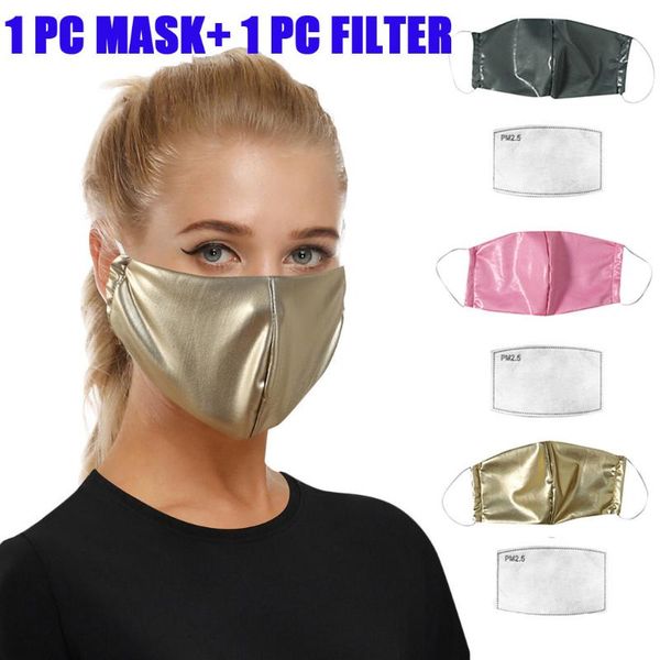 

1pc cotton face cover + 1pcs pm2.5 replacement sheet activated carbon cover washable and reusable lot masque dropshipping, Black