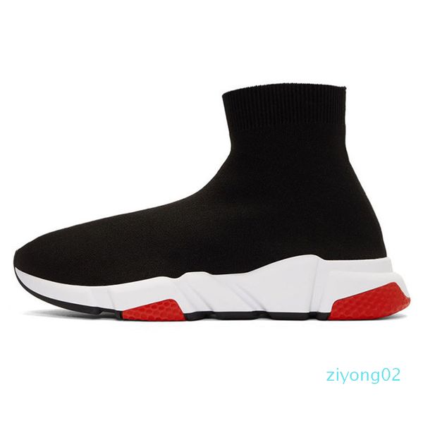 

2020 носок дизайнерская обувь speed ​​trainer женщин людей платформы роскошные вскользь ботинки утроитель бежевый белый плоский новый носки, Black