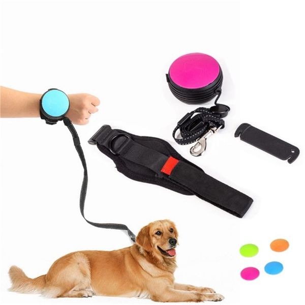 

handswrist retractable dog leash pet traction rope adjustable 3m terrier leash belt wrist strap running jogging dog product