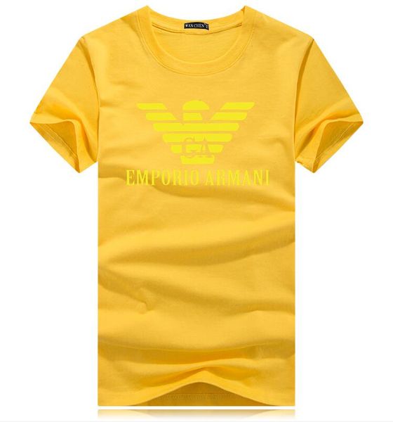 

горячие продажи классические мужские дизайнеры футболка с коротким рукавом o шеи мужская футболка хлопок топы женские брендовые футболки плю, White