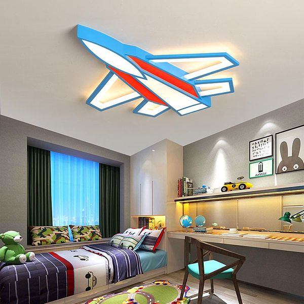 

creative plane modern led ceiling lights for children bedroom boy kids room led ceiling light home deco ac90-260v ceiling lamp
