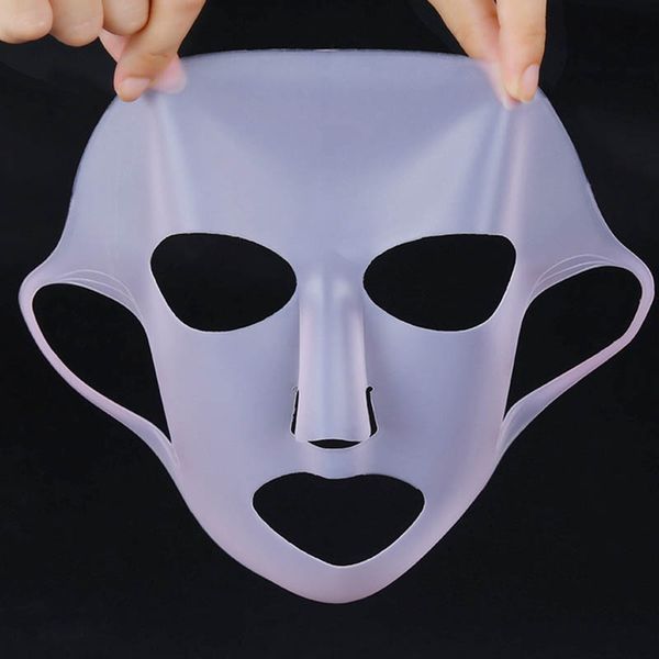 

1pcs better absorption no nutrition waste women lady supplies reusable silicone mask cover prevent mask essence evaporation