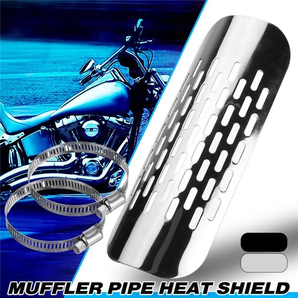 

motorcycle metal exhaust heat shield guard for /// 1 7/8inch to 2 3/4 inch exhaust diameter