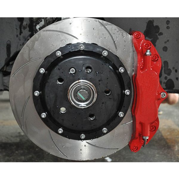 

koko racing using racing car modified wt5200 red brake caliper 4 piston line pattern brake disc 330*28mm for golf r7