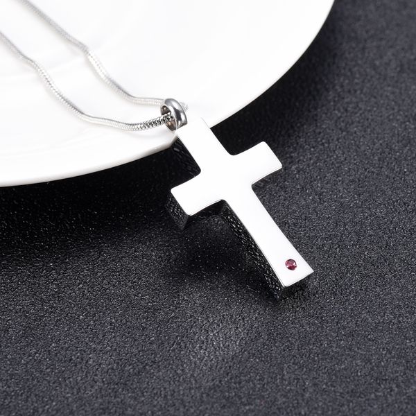 

kasdf80046 высокая полировка серебряный тон крест кремации кулон гравировка из нержавеющей стали 316l кремация урны похоронные сувениры, Silver