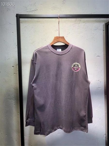 

2020ss vetements long-sleeved men women 1: 1 high-quality long-sleeved loose 3d large logo hip-hop vetements, Black;white