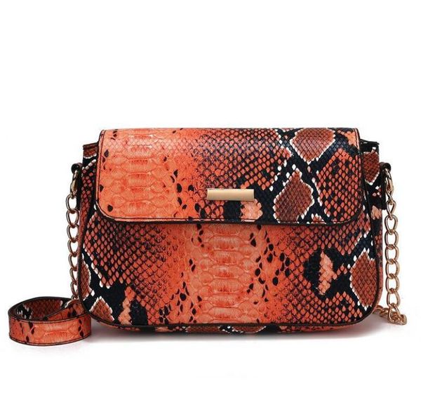 

designer lady serpentine handbags luxury women shoulder bag fashion animal print crossbody chain bag classic leopard grain